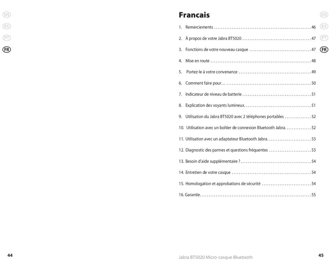 Jabra 81-00491 user manual Remerciements, Mise en route, Comment faire pour…, Garantie 