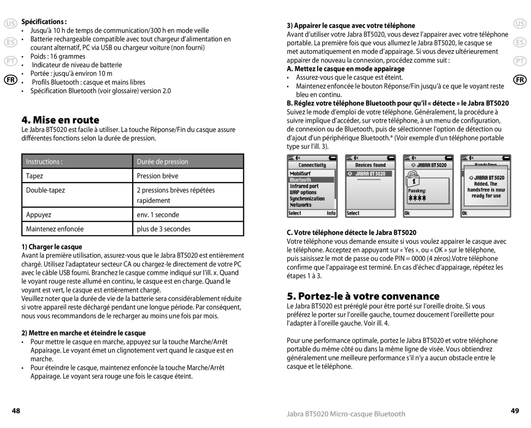 Jabra 81-00491 user manual Mise en route, Portez-le à votre convenance 