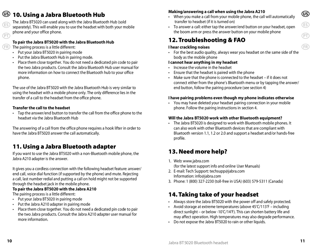 Jabra 81-00491 Using a Jabra Bluetooth Hub, Using a Jabra Bluetooth adapter, Troubleshooting & FAO, Need more help? 