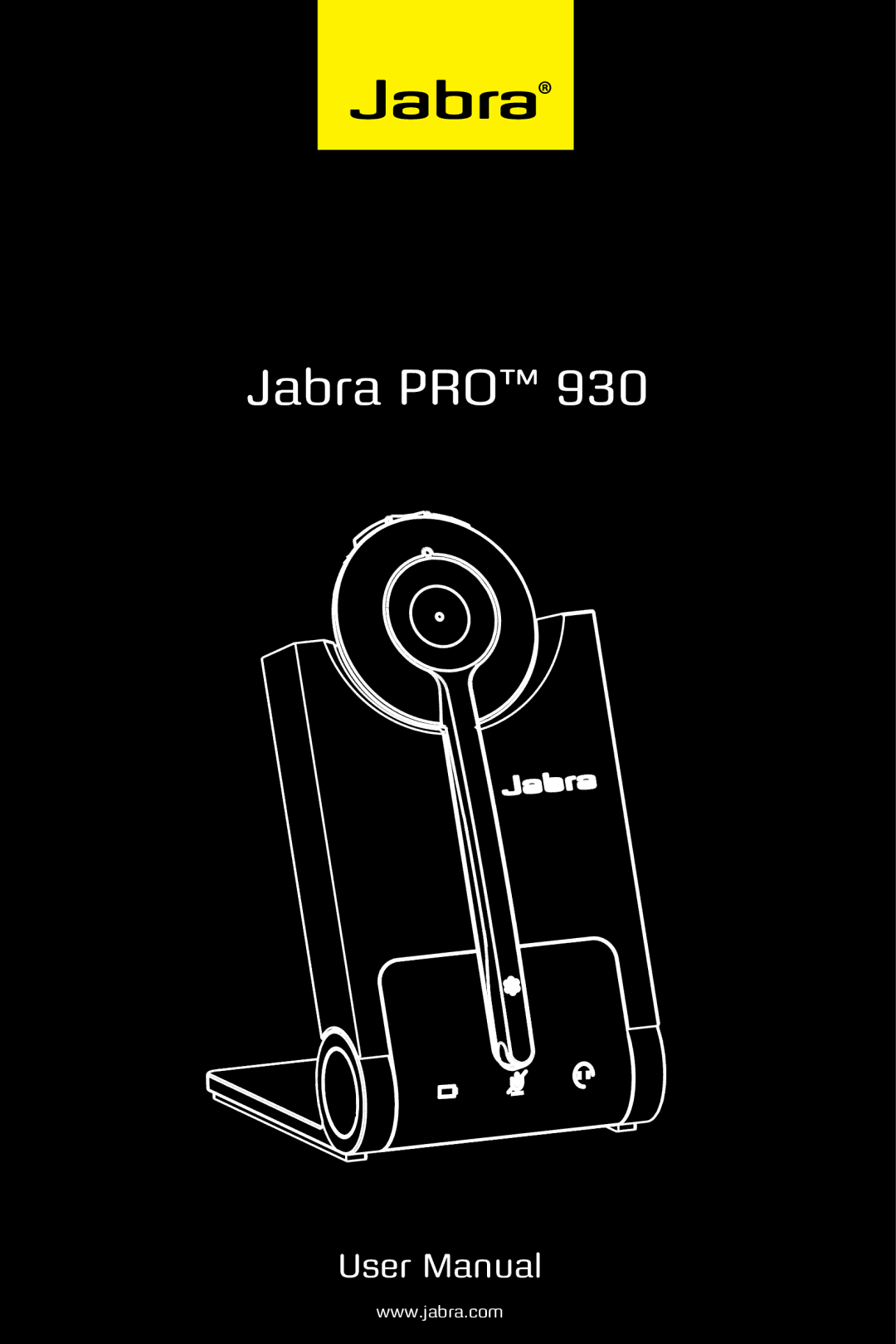 Jabra 930 user manual Jabra PRO 