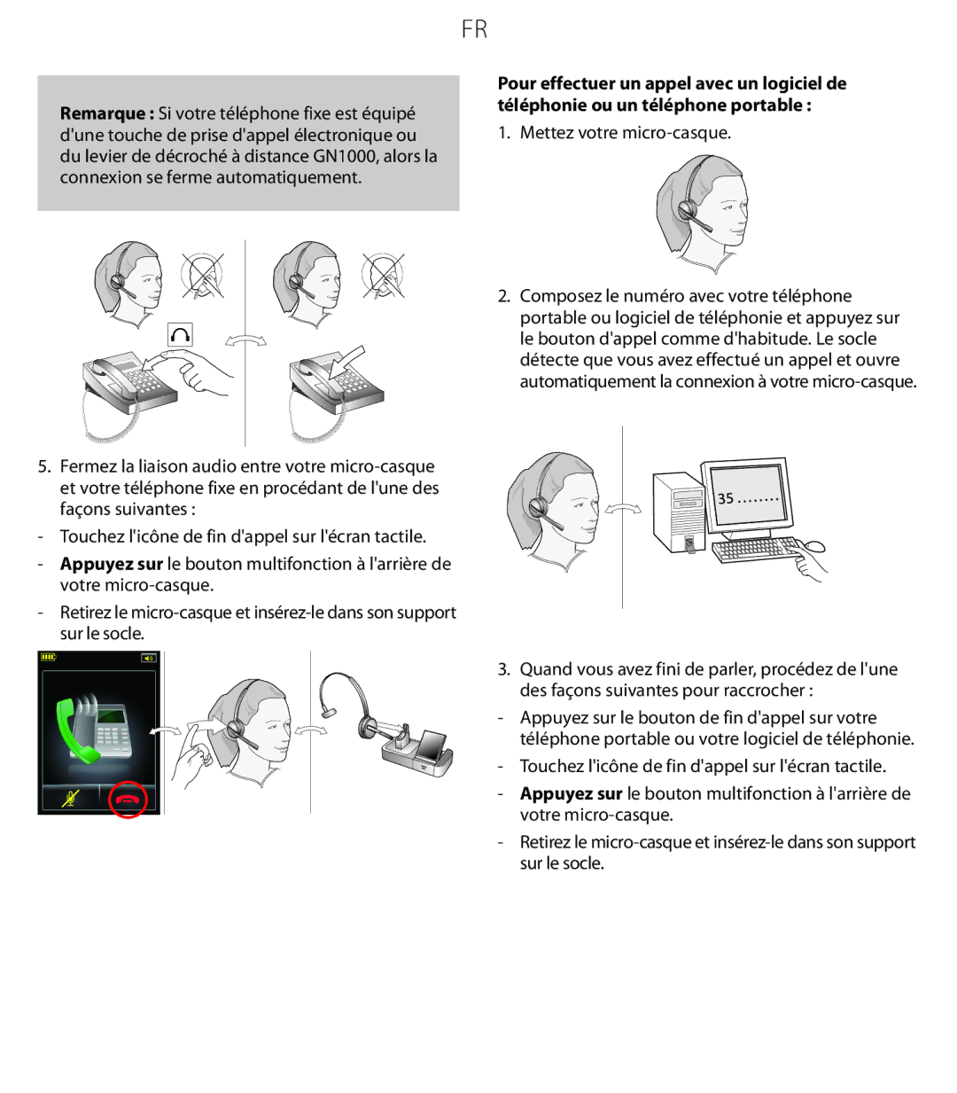 Jabra 9470 quick start Mettez votre micro-casque 