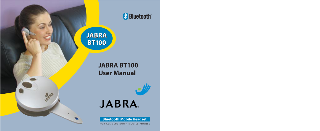 Jabra BT100 user manual Bluetooth Mobile Headset 