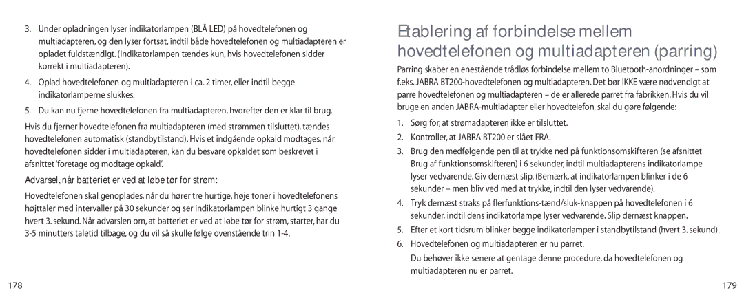 Jabra BT200 user manual 178 