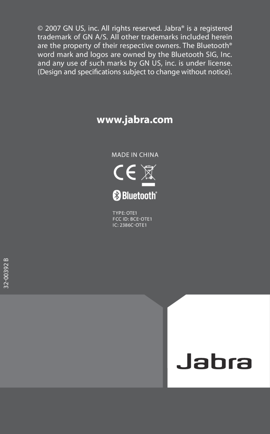 Jabra BT2010 user manual 