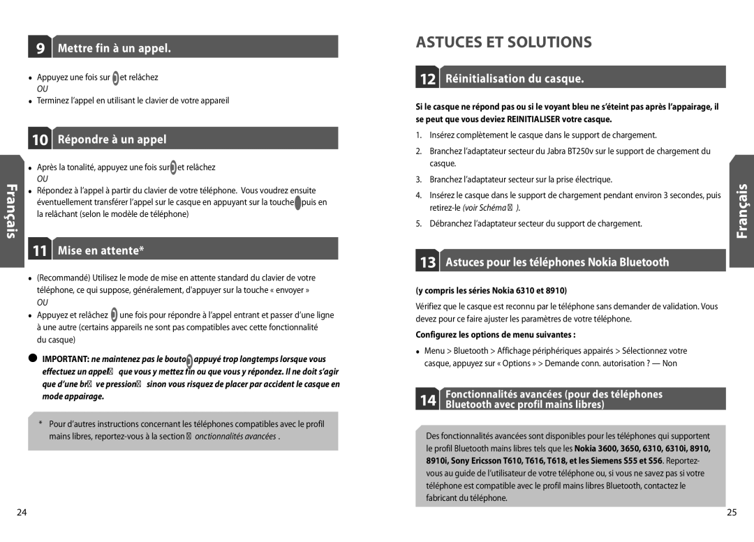 Jabra BT250v user manual Astuces ET Solutions 