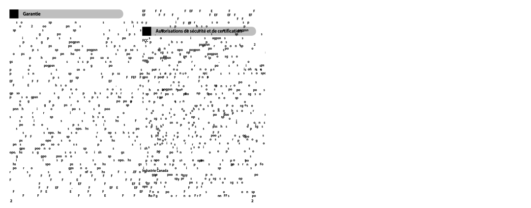 Jabra BT350 user manual Garantie, Autorisations de sécurité et de certification, Industrie Canada 