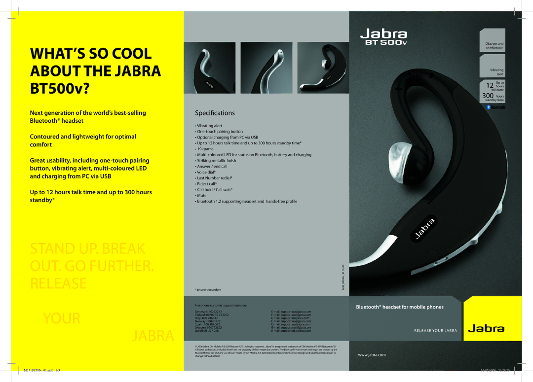 Jabra BT500v manual Your Jabra 