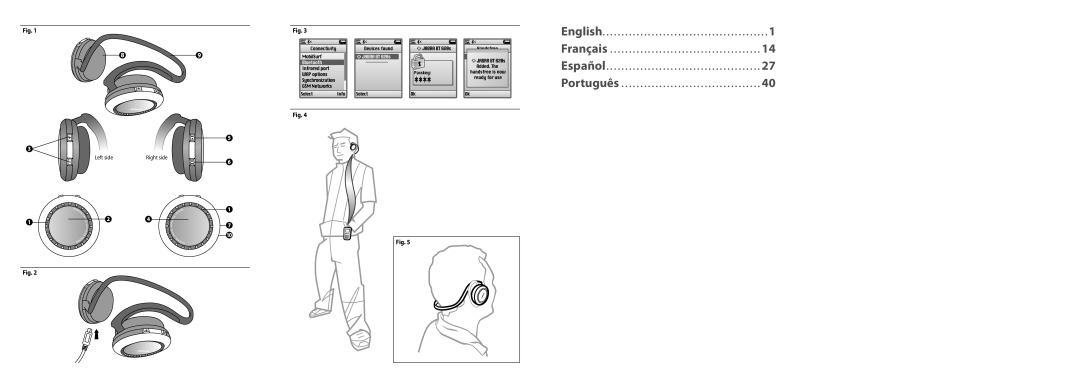 Jabra BT620s user manual English Français Español Português 