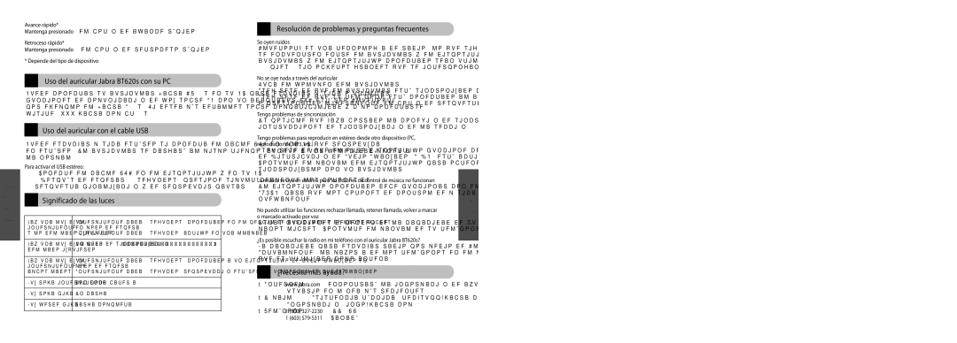 Jabra BT620s user manual Significado de las luces, Resolución de problemas y preguntas frecuentes, 13 ¿Necesita más ayuda? 