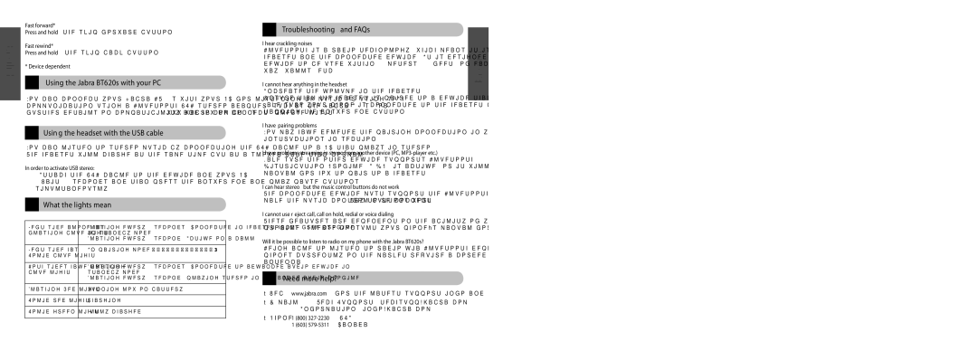 Jabra BT620s user manual What the lights mean, Troubleshooting and FAQs, Need more help? 