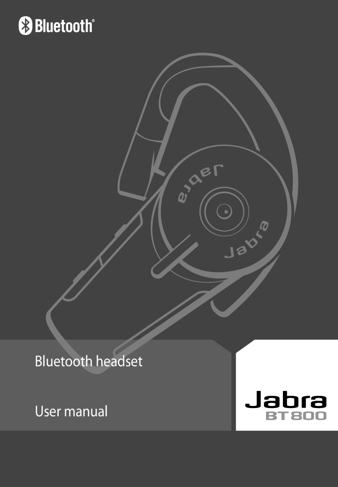 Jabra BT800 user manual Bluetooth headset 