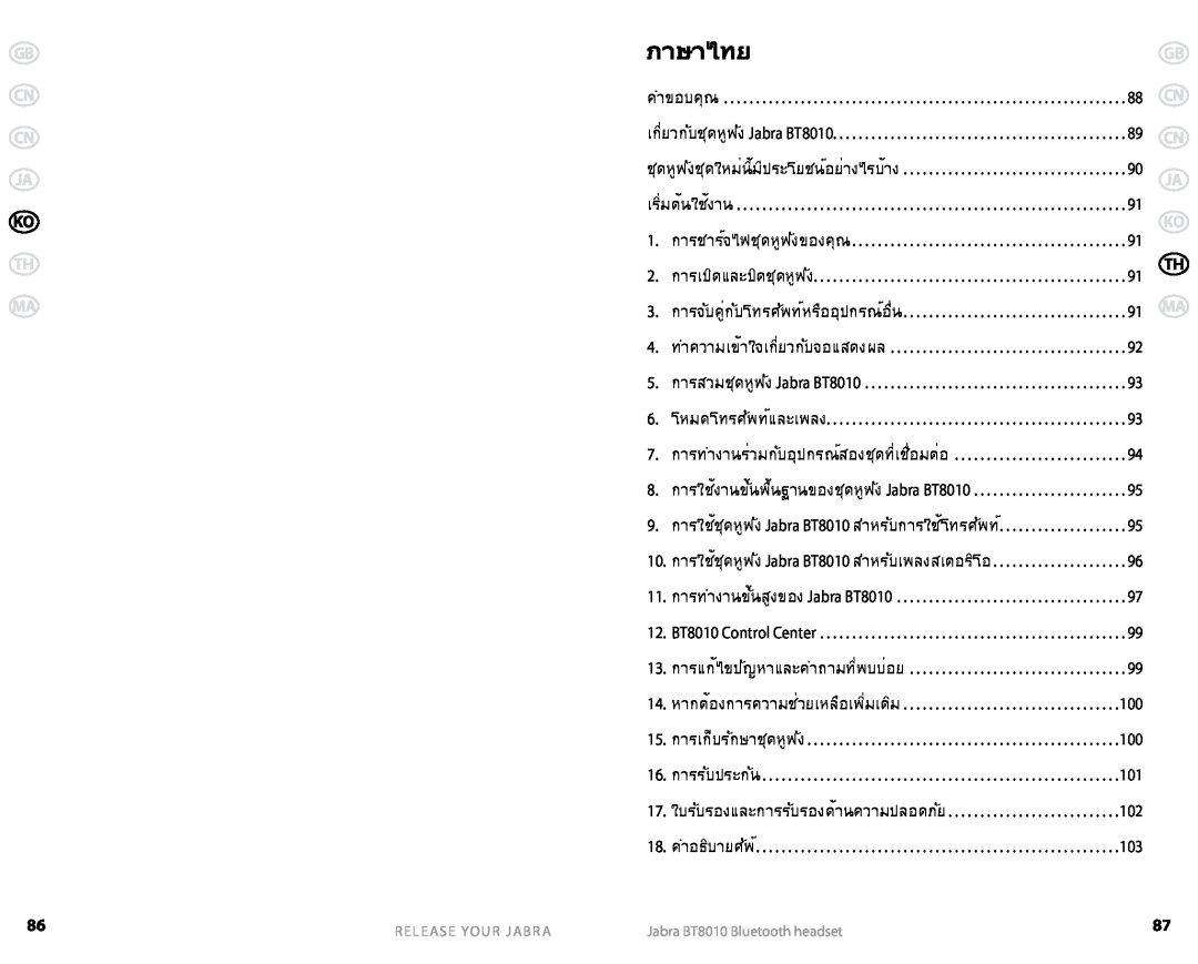 Jabra BT8010 user manual 