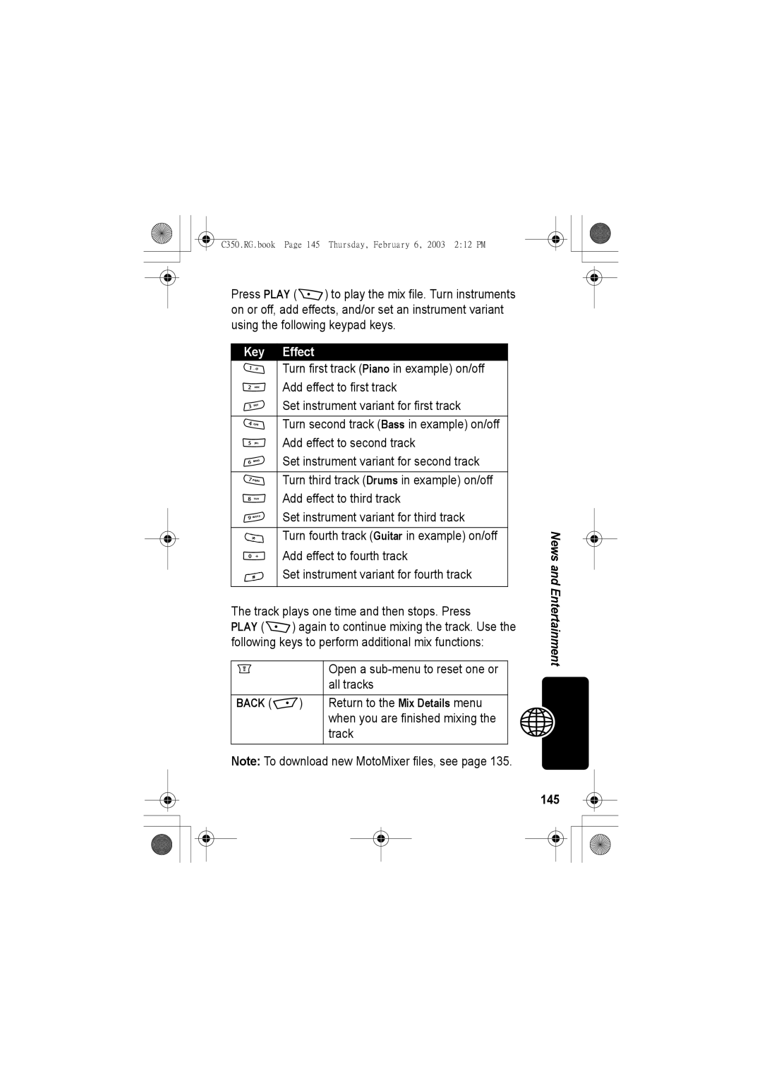 Jabra C350 manual Key Effect, 145 