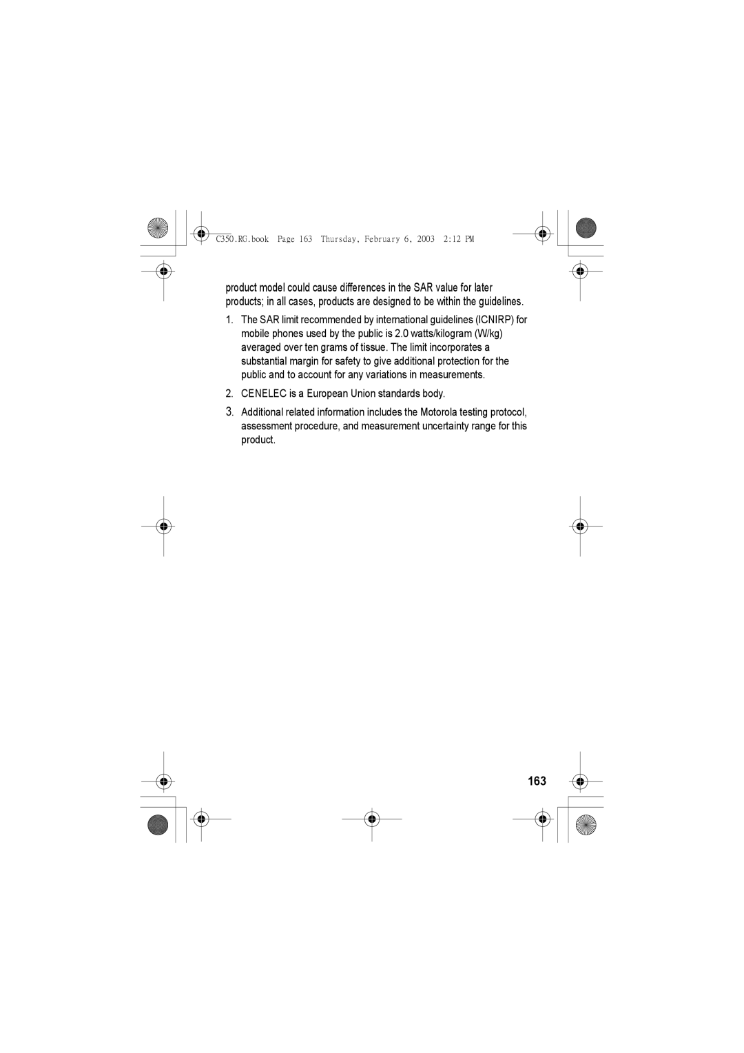 Jabra manual C350.RG.book Page 163 Thursday, February 6, 2003 212 PM 