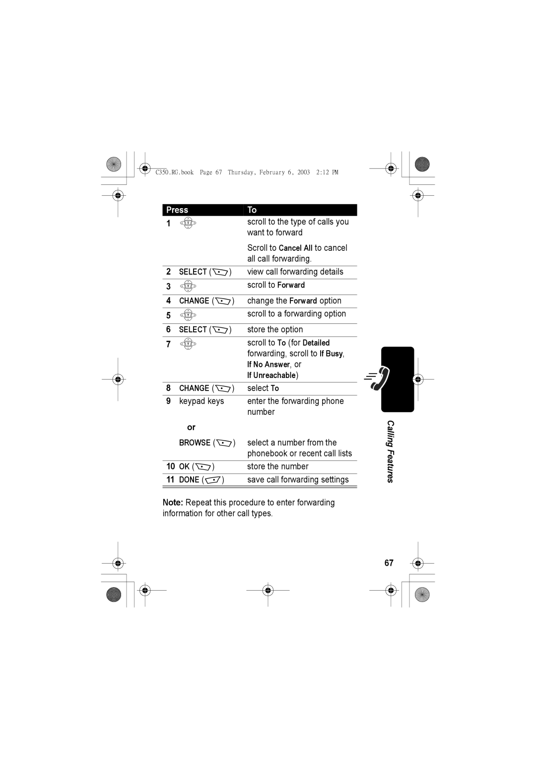 Jabra C350 manual If No Answer, or, If Unreachable, Done 