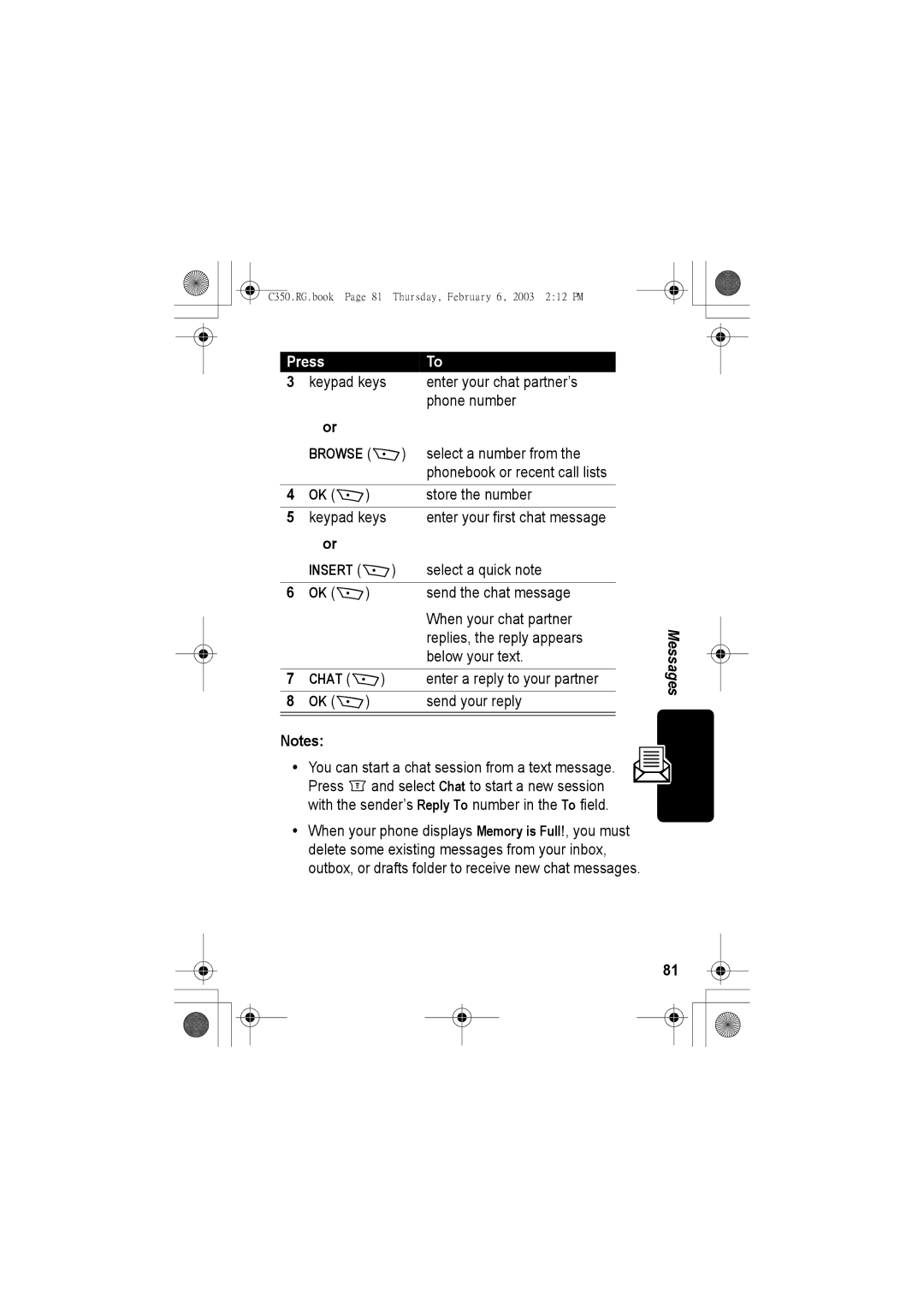 Jabra C350 manual Chat + 