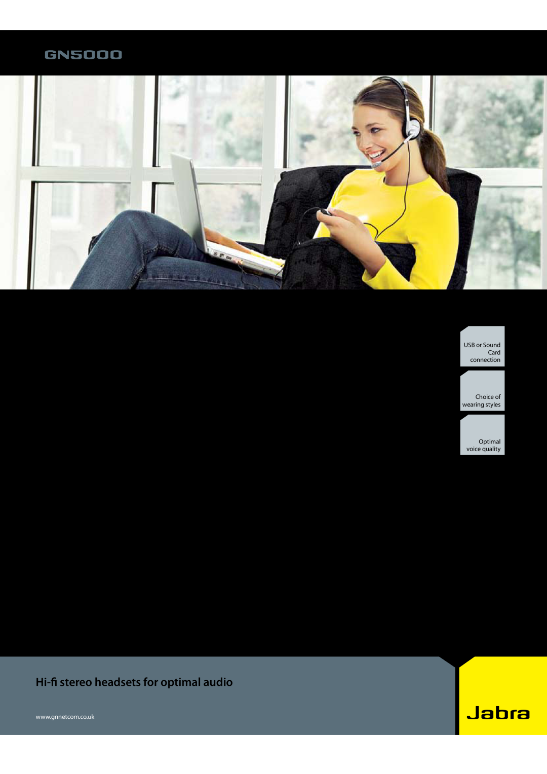 Jabra GN5010 manual Enhance your PC audio experience, Hi-fistereo headsets for optimal audio 