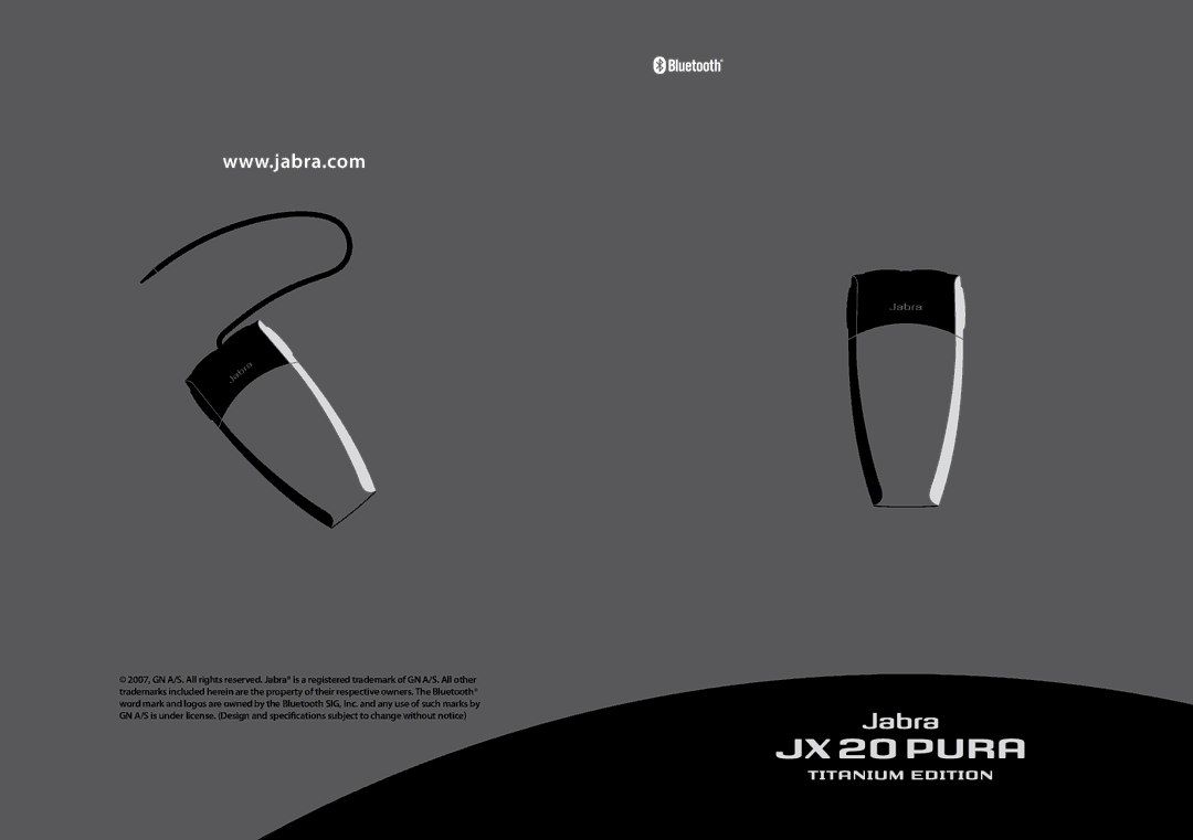 Jabra JX20 manual 