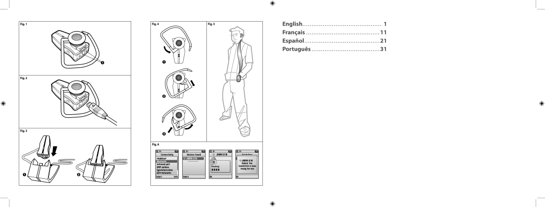 Jabra JXO Bluetooth Headset user manual English Français Español Português 