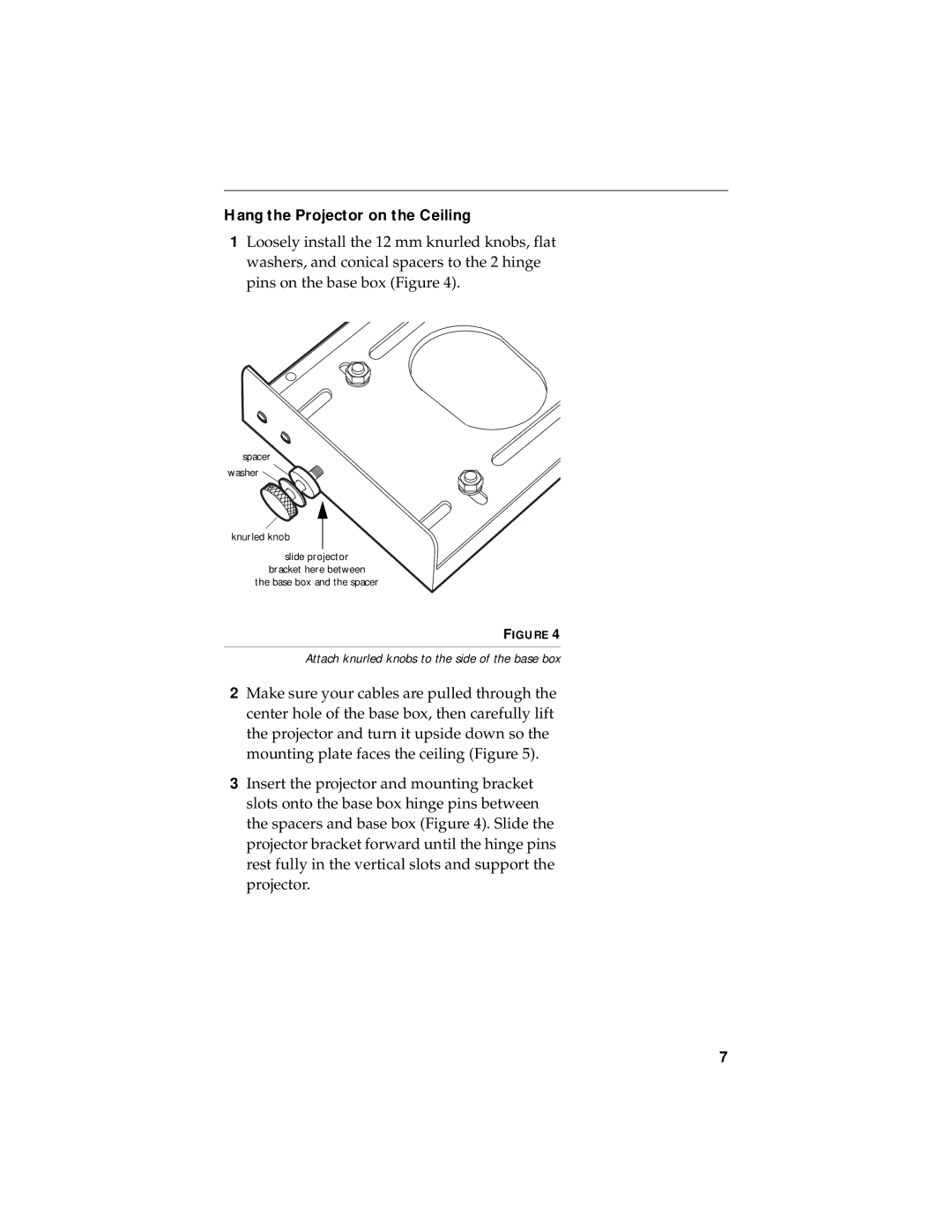 Jabra LP425 manual Hang the Projector on the Ceiling 