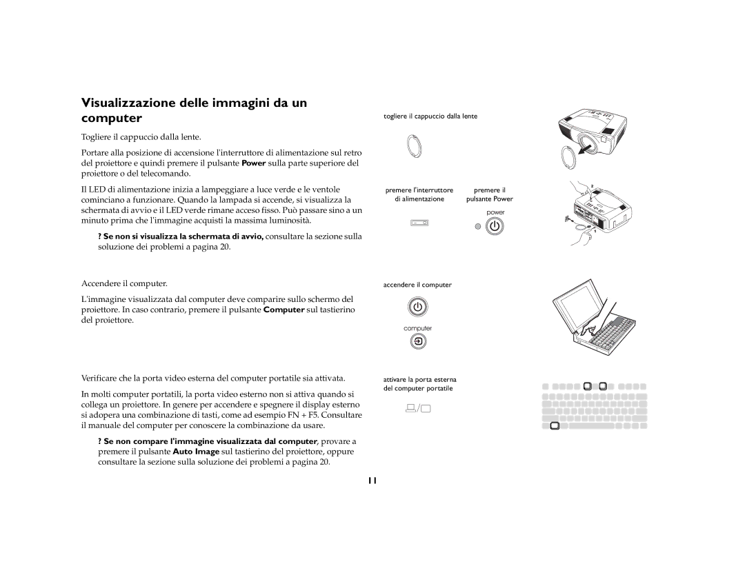 Jabra LP840 manual Visualizzazione delle immagini da un computer 