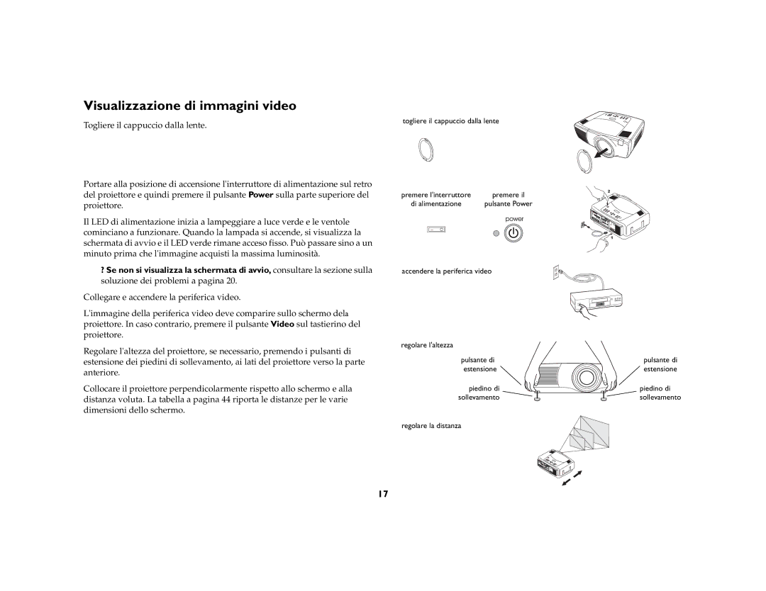 Jabra LP840 manual Visualizzazione di immagini video 