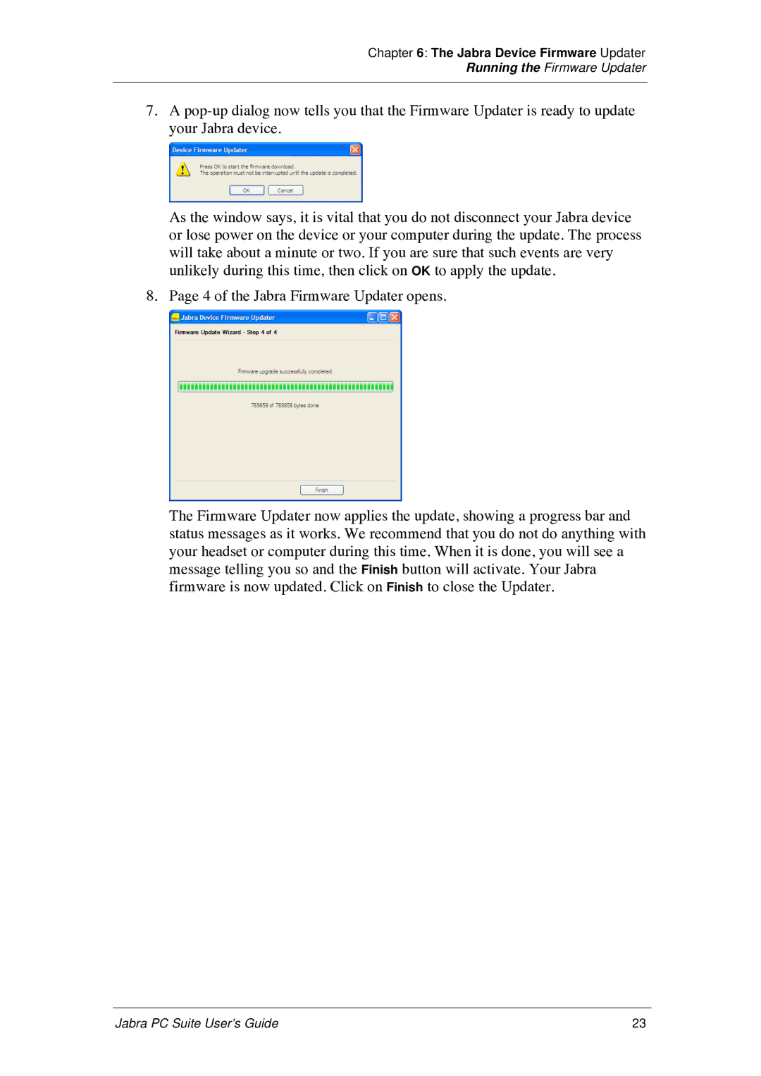 Jabra PC Suite manual Jabra Device Firmware Updater 