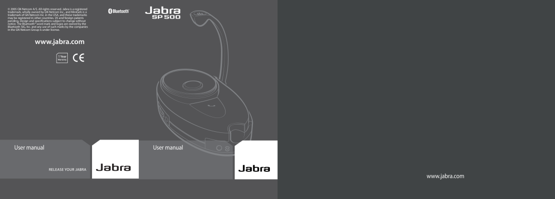 Jabra SP 500 user manual 
