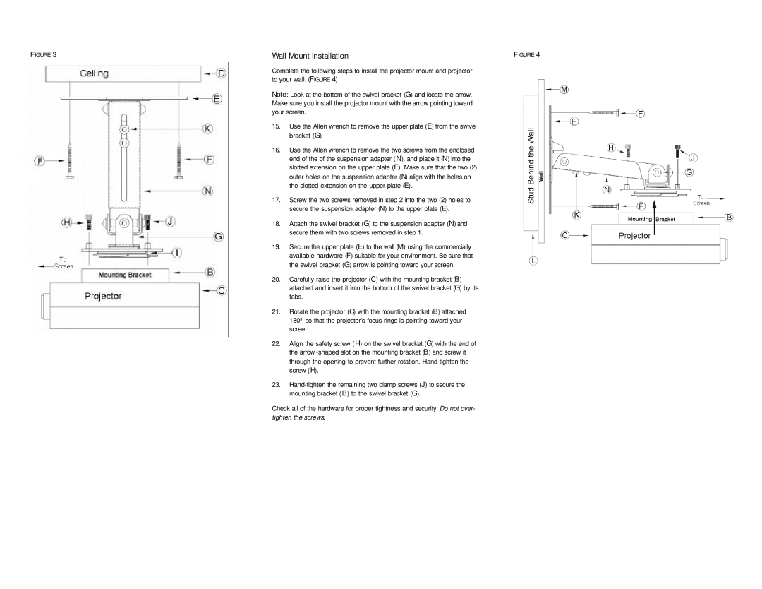 Jabra SP-CEIL-006 installation instructions Wall Mount Installation 