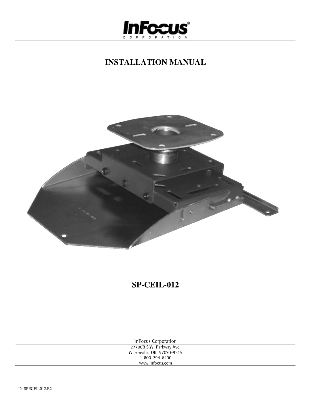 Jabra installation manual Installation Manual SP-CEIL-012 