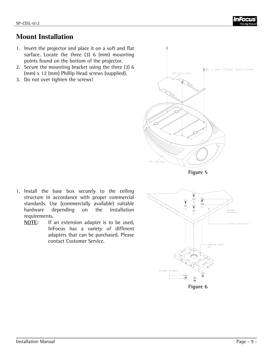 Jabra SP-CEIL-012 installation manual Mount Installation 