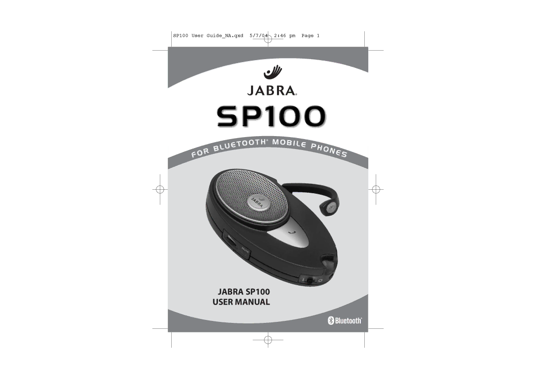 Jabra user manual Jabra SP100 