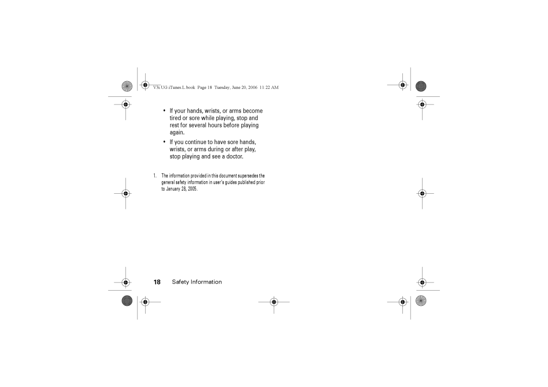 Jabra V3I manual V3i.UG.iTunes.L.book Page 18 Tuesday, June 20, 2006 1122 AM 