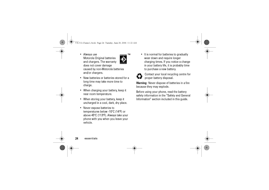 Jabra V3I manual V3i.UG.iTunes.L.book Page 24 Tuesday, June 20, 2006 1122 AM 