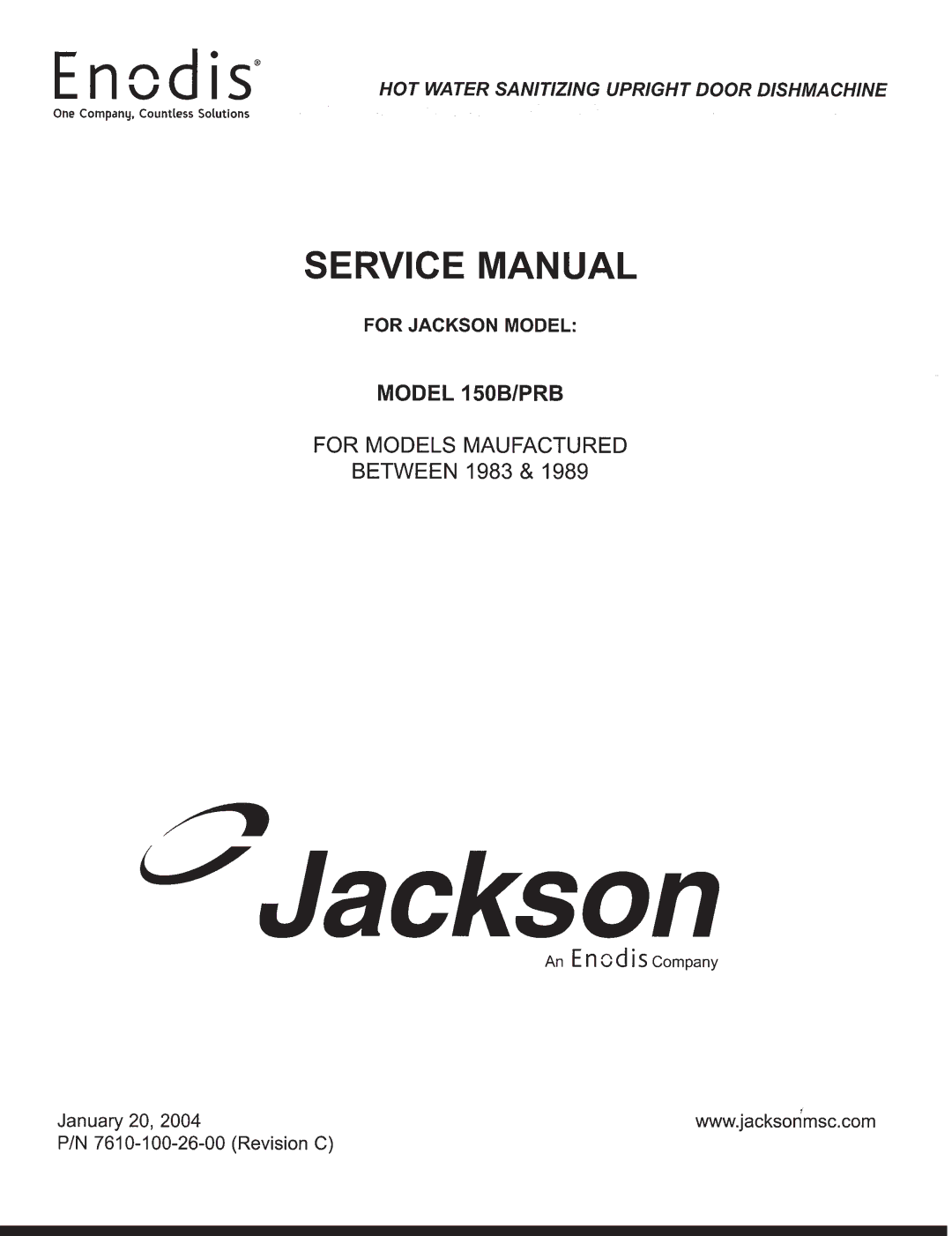 Jackson 150B/PRB manual 