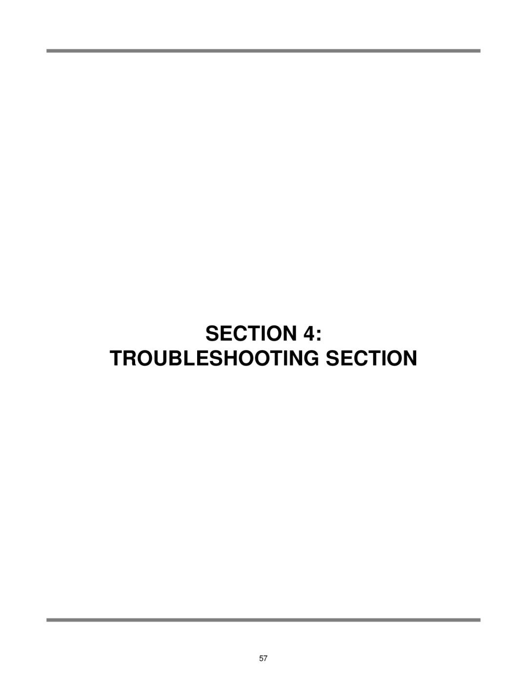 Jackson AJ-44 technical manual Section Troubleshooting Section 