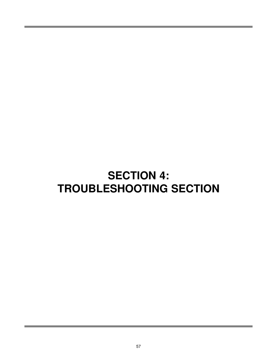 Jackson AJ-44 technical manual Section Troubleshooting Section 