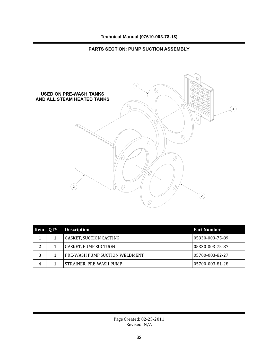 Jackson CREW 66S, CREW 44S, CREW SERIES	 RACK CONVEYOR	DISHMACHINES manual GASKET, Suction Casting 