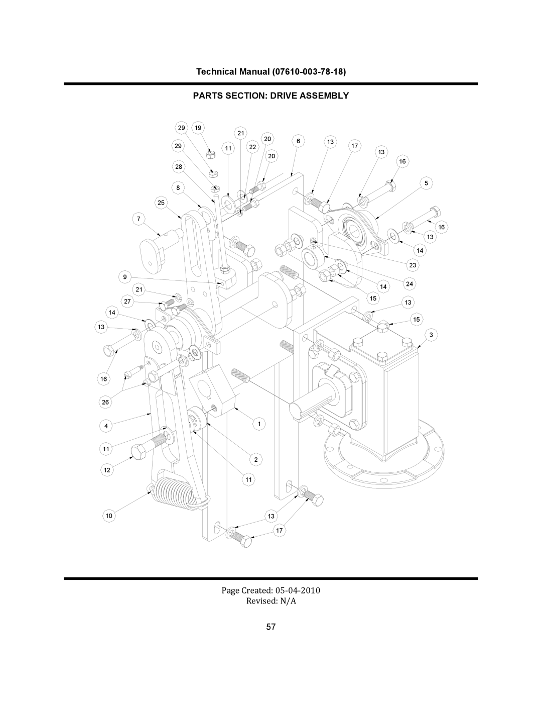 Jackson CREW 66S, CREW 44S, CREW SERIES	 RACK CONVEYOR	DISHMACHINES manual Parts Section Drive Assembly 