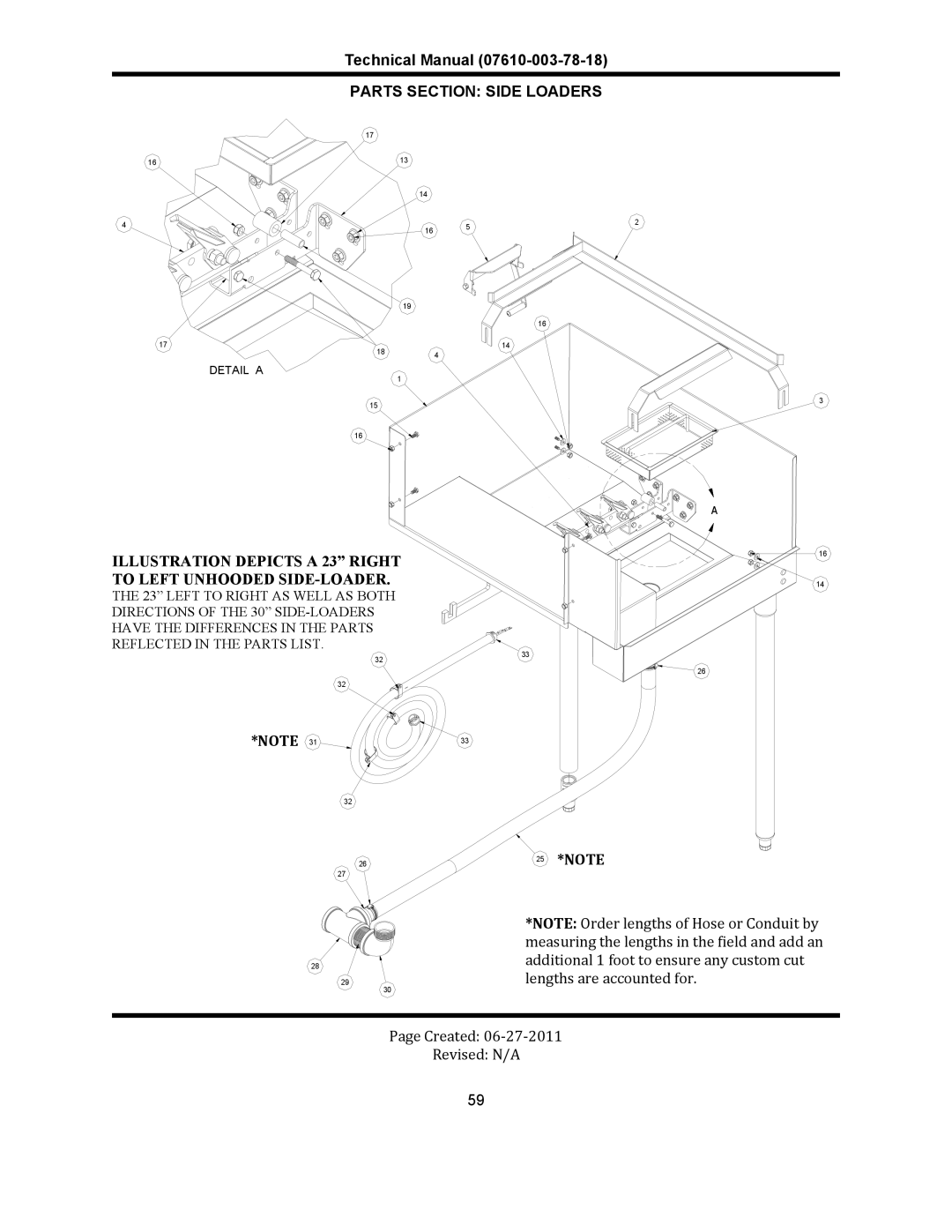 Jackson CREW SERIES	 RACK CONVEYOR	DISHMACHINES, CREW 66S, CREW 44S manual Parts Section Side Loaders, 25 *NOTE 