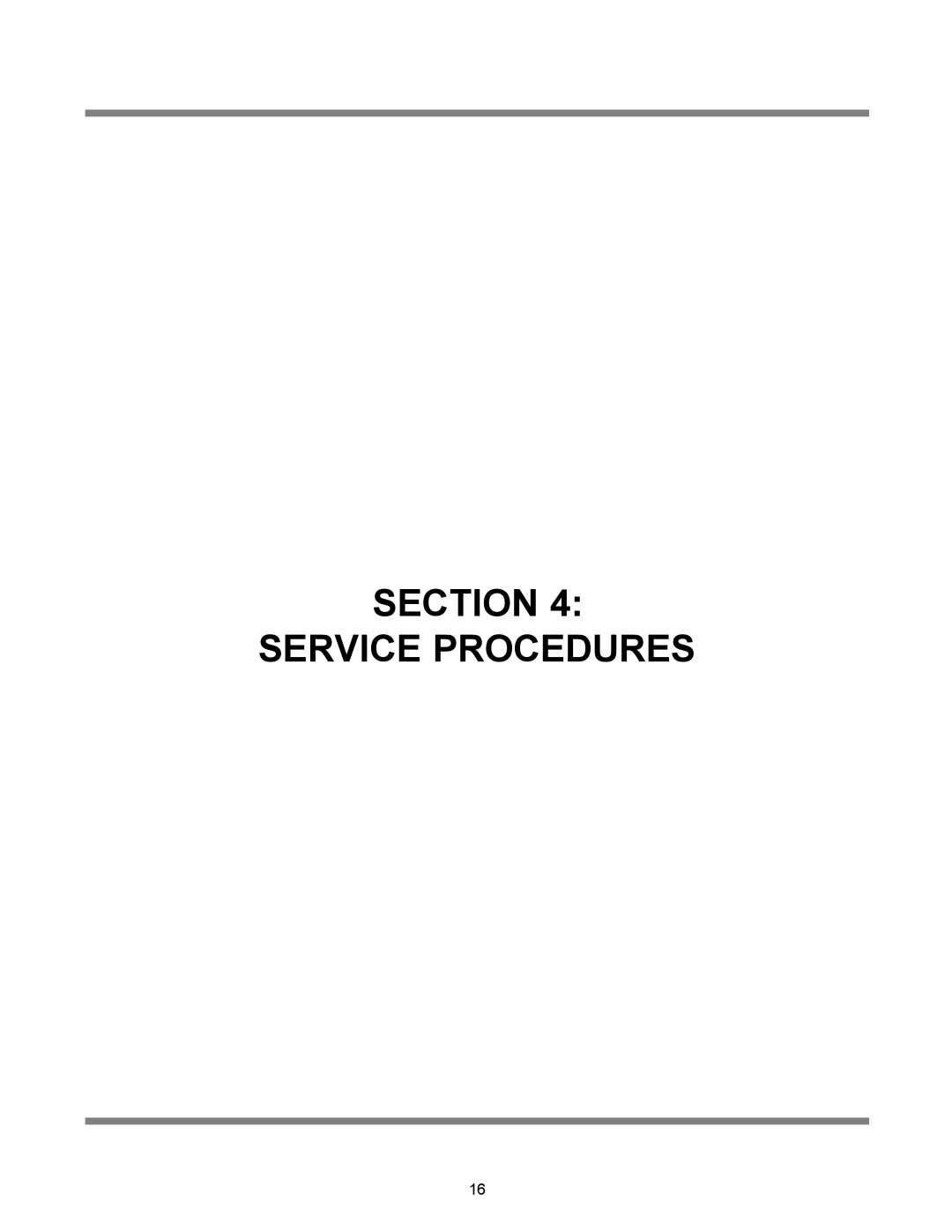 Jackson dishmachines, 10APRB, 10AB, 10U technical manual Section Service Procedures 