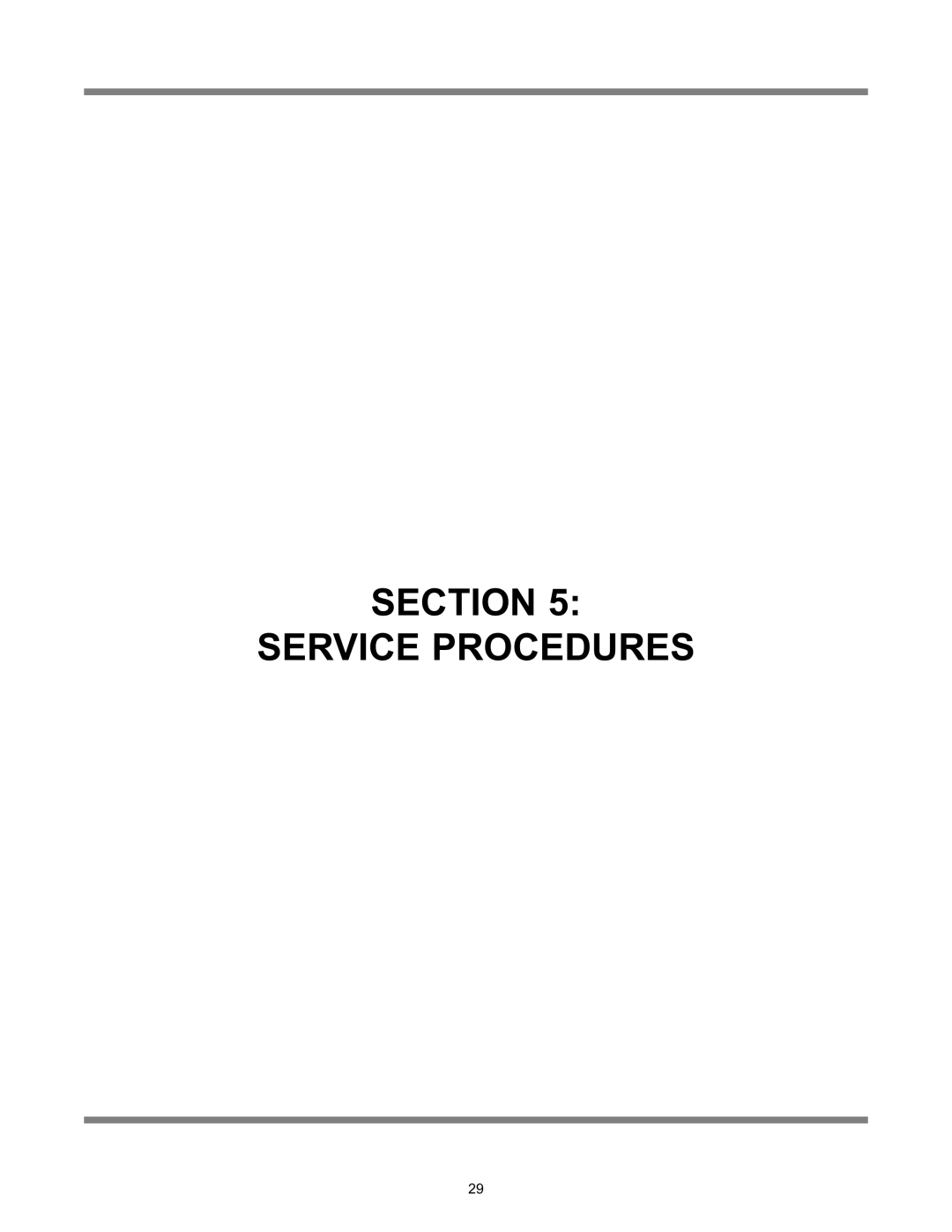 Jackson JFT-S technical manual Section Service Procedures 