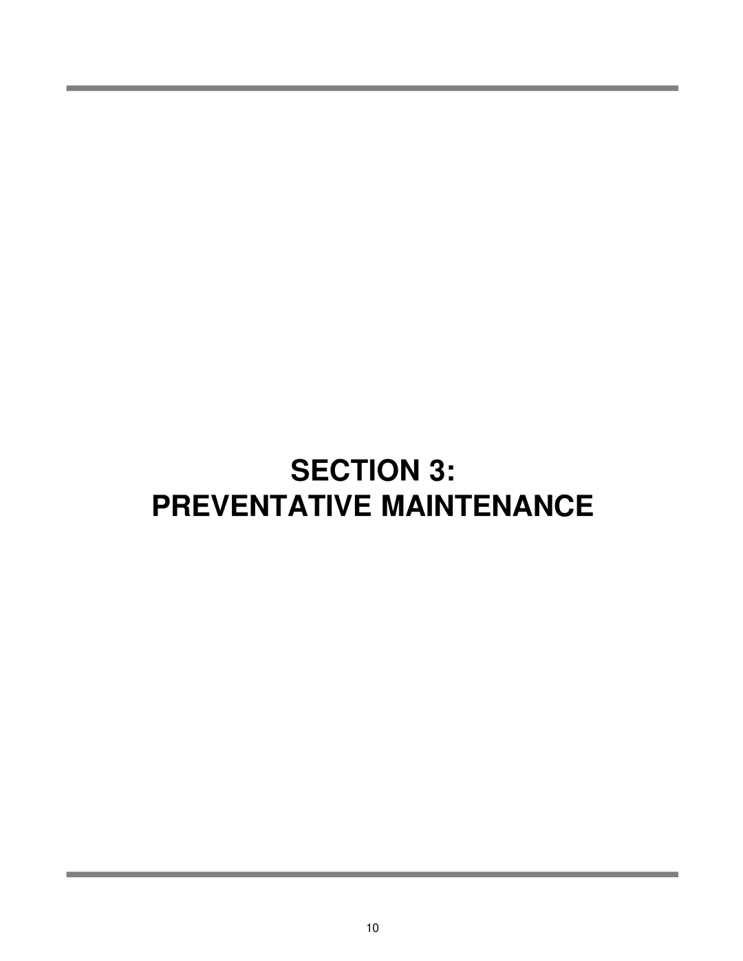 Jackson JP-24BPNSU technical manual Section Preventative Maintenance 