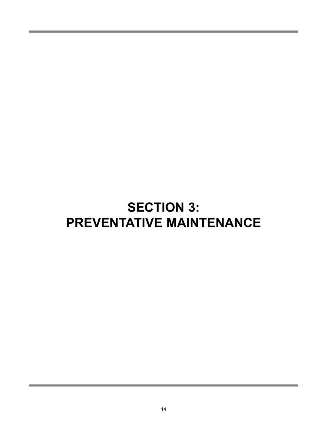 Jackson Tempstar Series technical manual Section Preventative Maintenance 