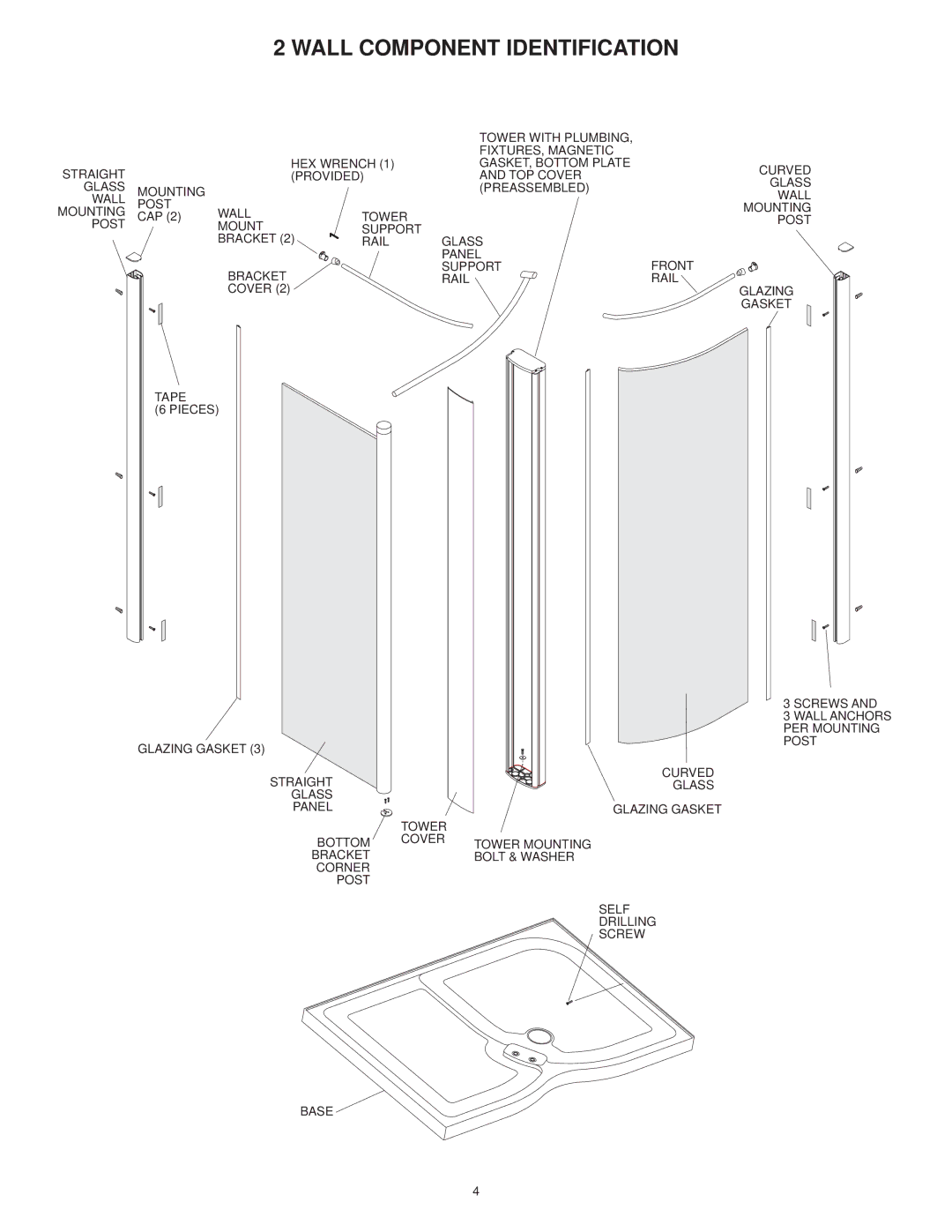 Jacuzzi 2 Wall and 3 Wall manual Wall Component Identification 