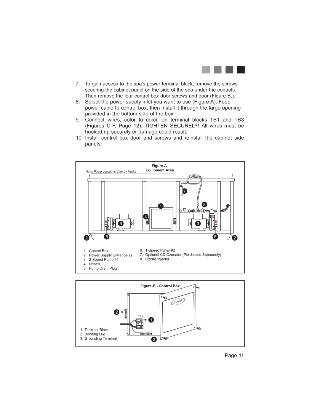 Jacuzzi 200 Series manual  SurylghgLqWkhErwwrpVlghRiWkhEr, Sdqhov, 3DJH 