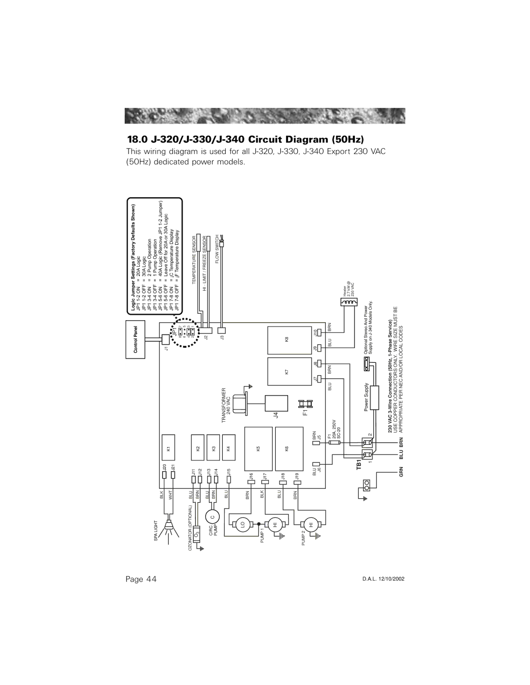 Jacuzzi 2003+ owner manual Vac 