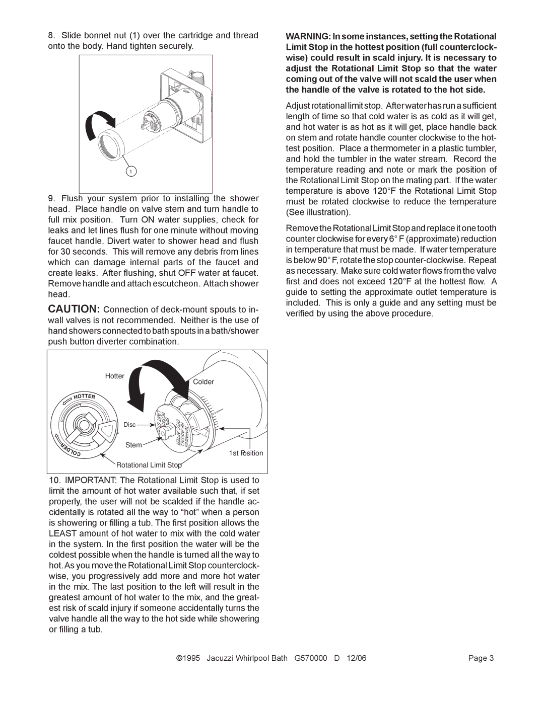 Jacuzzi 300 instruction manual Hotter 