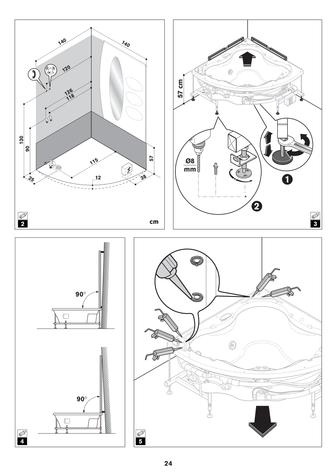 Jacuzzi ELT 10 installation manual 140 