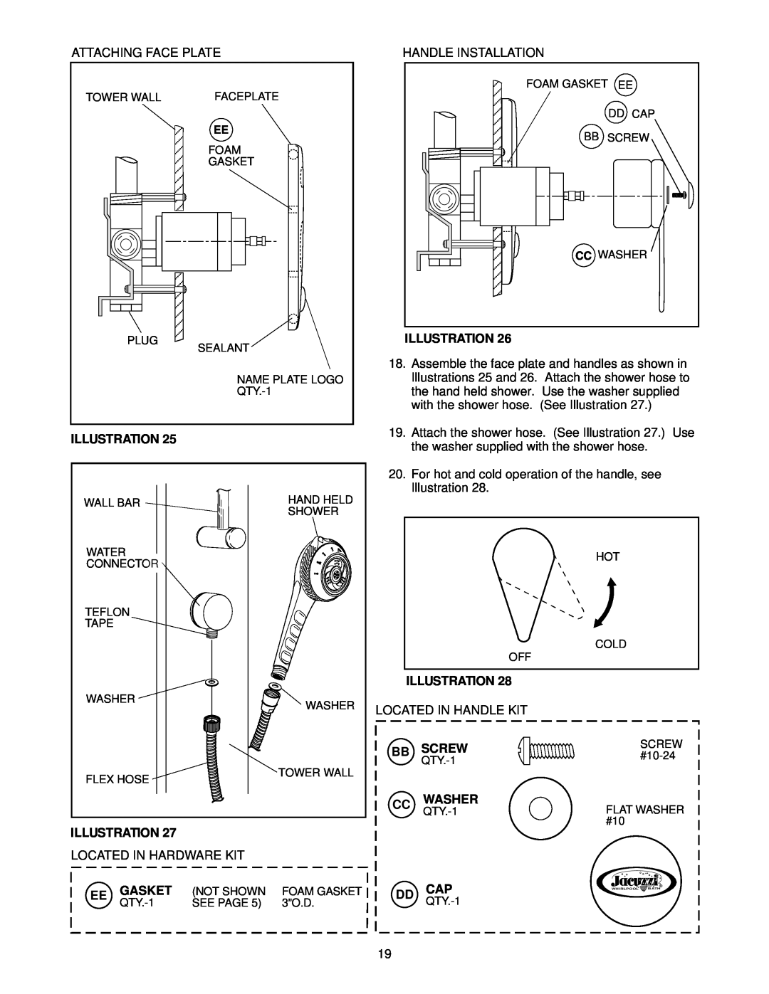 Jacuzzi F258000 manual Illustration 